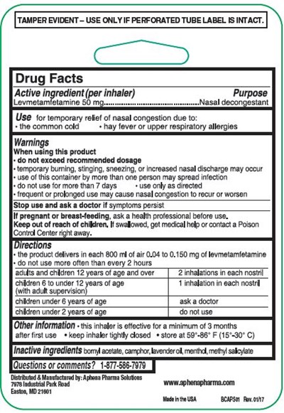 Nasal Inhaler Card Back (Bcaps01 2)