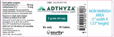 adthyza-04.jpg PRINCIPAL DISPLAY PANEL - 60 mg Tablet Bottle Label - adthyza 04