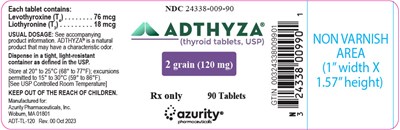 adthyza-06.jpg PRINCIPAL DISPLAY PANEL - 120 mg Tablet Bottle Label - adthyza 06
