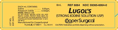 Principal Display Panel8ml       Ndc 59365-6064-0lugol’s (strong Iodine Solutions Usp) (Lugols Strong Iodine Solution 02)