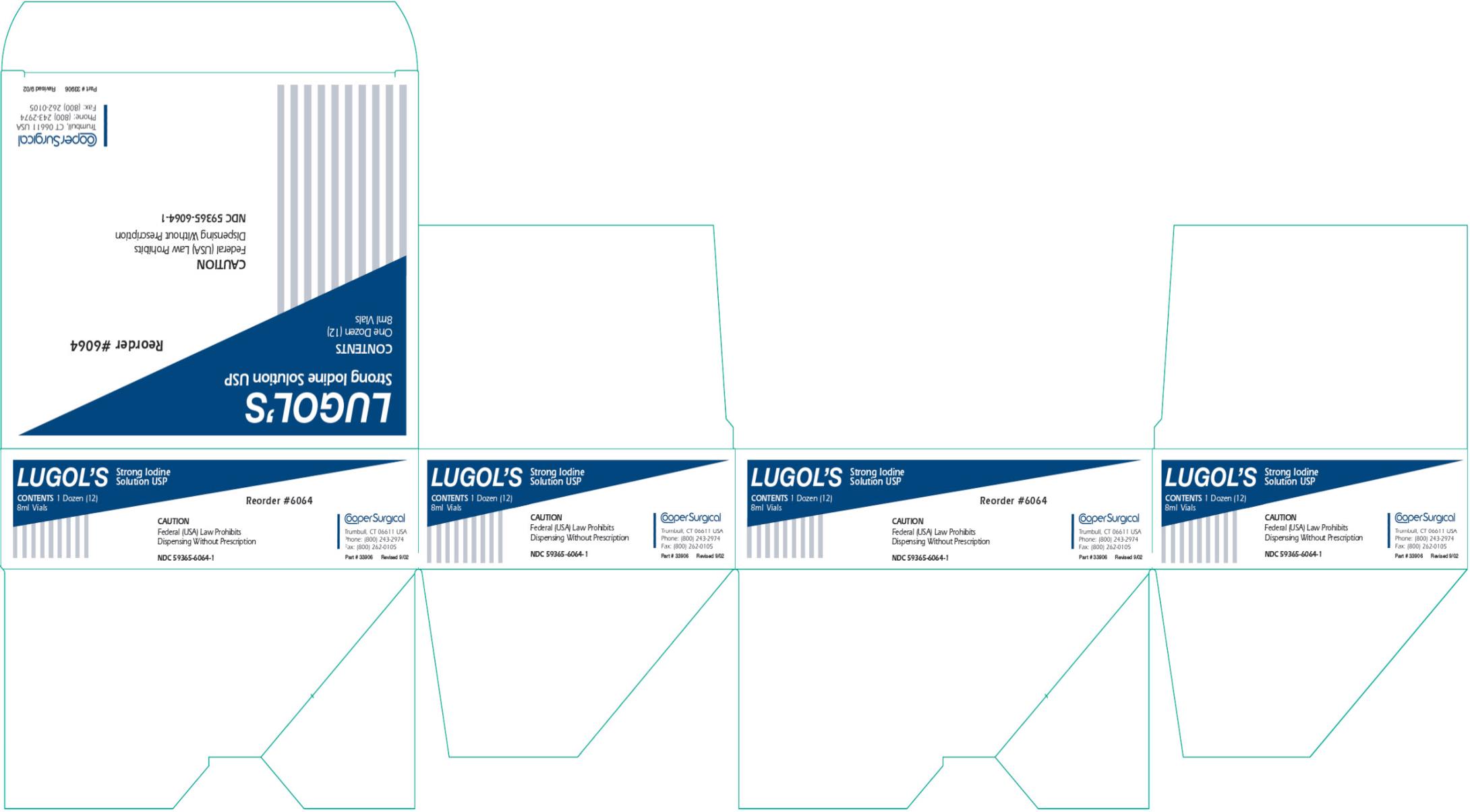 NDC Package 59365-6064-1 Lugols Strong Iodine