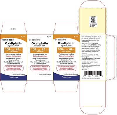 oxali-100mg-ns-carton.jpg PRINCIPAL DISPLAY PANEL – Oxaliplatin Injection, USP 100 mg Carton - oxali 100mg ns carton