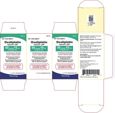 oxali-50mg-ns-carton.jpg PRINCIPAL DISPLAY PANEL – Oxaliplatin Injection, USP 50 mg Carton - oxali 50mg ns carton