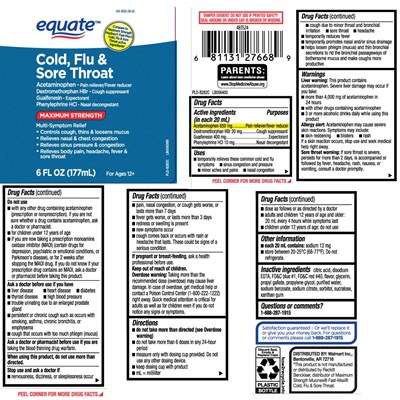 mucus-relief-cold-flu-sore-throat-max-strength-1.jpg Acetaminophen 650 mg, Dextromethorphan HBr 20 mg, Guaifenesin 400 mg Phenylephrine HCI 10 mg - mucus relief cold flu sore throat max strength 1