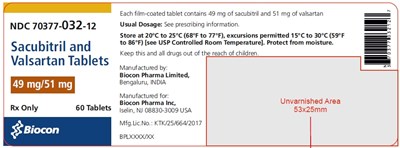49_51-60s.jpg Sacubitril and Valsartan Tablets 49 mg/51 mg, 60's Tablets - 49 51 60s