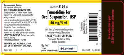 Bottle Label (Famotidine For Oral Suspension Usp 2)