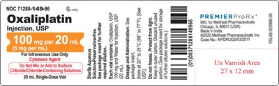 Principal Display Panel (Oxaliplatin Injection, USP 100 mg Vial Label)