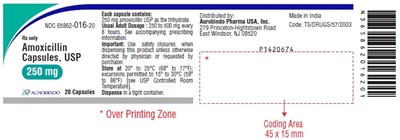 amoxicillin-fig1.jpg PACKAGE LABEL-PRINCIPAL DISPLAY PANEL - 250 mg (20 Capsule Bottle) - amoxicillin fig1