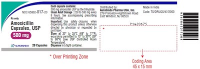 amoxicillin-fig2.jpg PACKAGE LABEL-PRINCIPAL DISPLAY PANEL - 500 mg (20 Capsule Bottle) - amoxicillin fig2