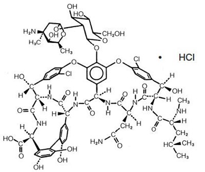 Chemical Structure - vancomycin 01