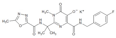 Chemical Structure - isentress 01