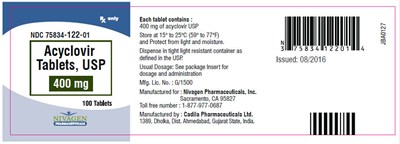 Principal Display Panel (400 mg Tablet Bottle Label)