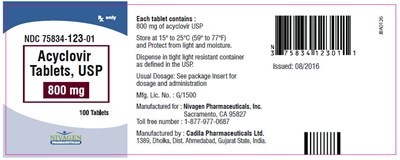 Principal Display Panel (800 mg Tablet Bottle Label)