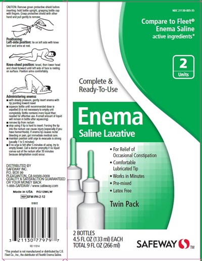 Safeway Saline Laxative Enema Box Principal Display Panel And Side (7eb4008a F70e 4afe 819c 35e2529be357 05)