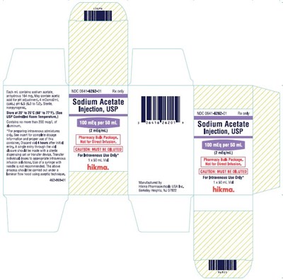 Sodium Acetate 50 mL Pbp Carton (Sodium Acetate Injection Usp Pbp 2)