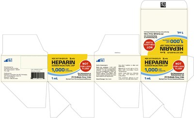 PACKAGE LABEL-PRINCIPAL DISPLAY PANEL - 1,000 USP Units/mL - 1 mL Container-Carton [25 Multiple Dose Vials] - heparin fig2
