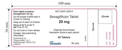Bexagliflozin-label-90s (Bexagliflozin 20 mg 90 Tablets)