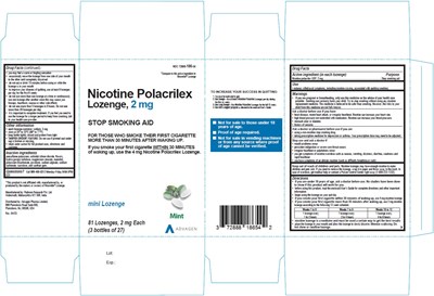 nicotine-polacrilex-lozenge-2-mg-81-carton-label.jpg nicotine Polacrilex Lozenge, 2 mg - NDC 72888-186-54 - 81s Carton Label - nicotine polacrilex lozenge 2 mg 81 carton label