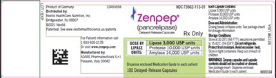 image-01.jpg Principal Display Panel - Lipase 3,000 USP Units - image 01