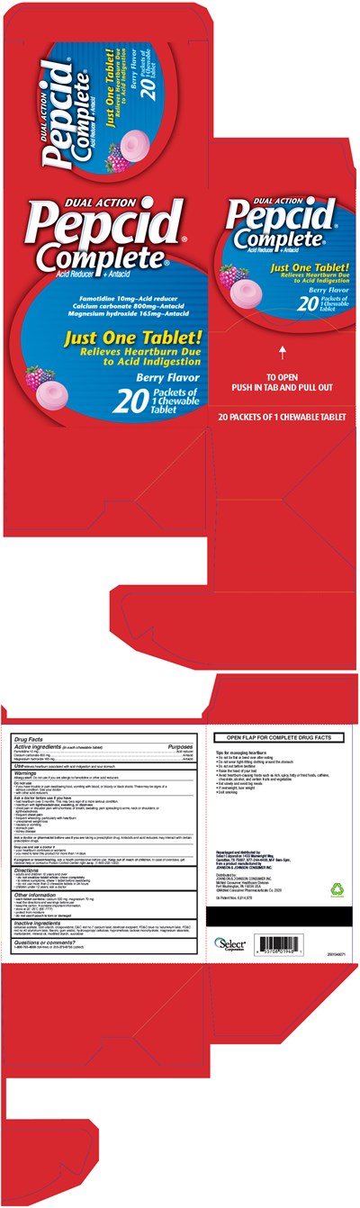 pepcid-01.jpg PRINCIPAL DISPLAY PANEL - 20 Packet Carton - pepcid 01