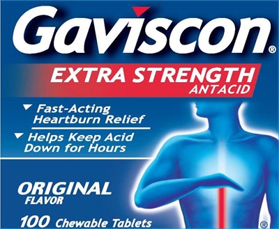 Gavison Extra Strength 100 count label - 35d01fe6 542e 41fe a81b 49e1077a7e8e 01