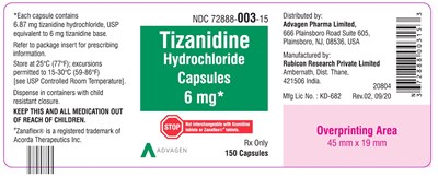Principal Display Panel (6 mg 150 Capsule Bottle)