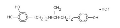 Dobutamine Hydrochloride Structural Formula (Image 01)