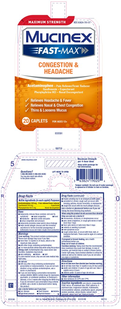 mucinex-01.jpg PRINCIPAL DISPLAY PANEL - 20 Caplet Blister Pack Carton - mucinex 01