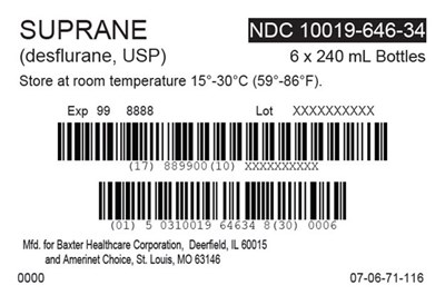 Suprane Amerinet Choice Representative Carton Label  Ndc 10019-646-34 (Image 06)