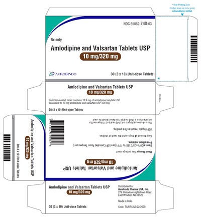PACKAGE LABEL-PRINCIPAL DISPLAY PANEL - 10 mg/320 mg Blister Carton (3 x 10 Unit-dose) - amlo val fig12