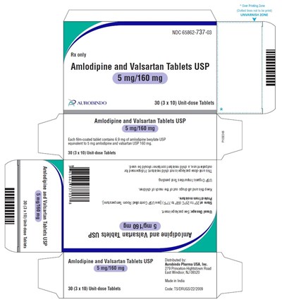PACKAGE LABEL-PRINCIPAL DISPLAY PANEL - 5 mg/160 mg Blister Carton (3 x 10 Unit-dose) - amlo val fig6