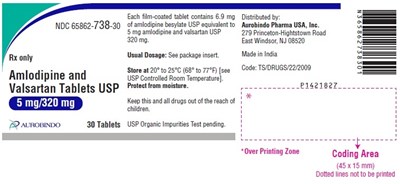 PACKAGE LABEL-PRINCIPAL DISPLAY PANEL - 5 mg/320 mg (30 Tablets Bottle) - amlo val fig9