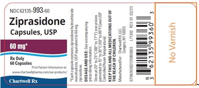 60 mg (Ziprasidone Capsules Usp 60mg 60s Bottle Label)