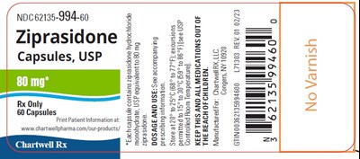 80 mg (Ziprasidone Capsules Usp 80mg 60s Bottle Label)