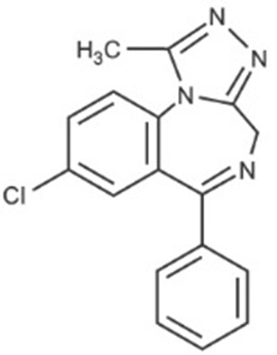 alprazolam-01.jpg Chemical Structure - alprazolam 01