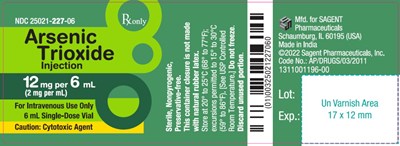 Package Label – Principal Display Panel – Vial Label (Ars05 0001 03)