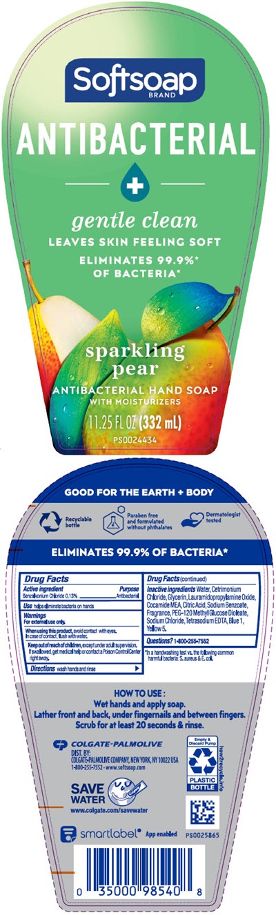 softsoap-01.jpg PRINCIPAL DISPLAY PANEL - 332 mL Bottle Label - softsoap 01