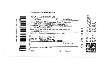 Bottle Label 25 mg (71610 0439 30)