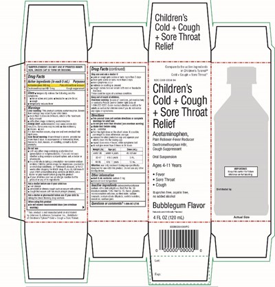 Walgreens Children's Cold + Cough + Sore Throat Relief 4 Fl Oz 120 mL (Childrens 01)
