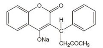 Chemical Structure - warfarin 01