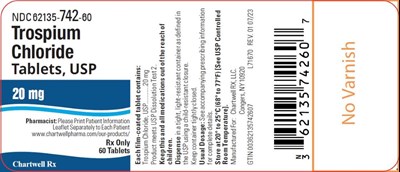 Image Description (Trospium Chloride Tab 20mg Label)