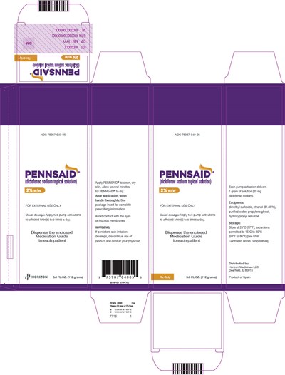 pennsaid-11.jpg PRINCIPAL DISPLAY PANEL - 112 gram Bottle Carton - pennsaid 11