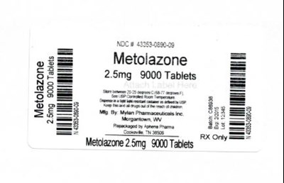 Bottle Label 2.5 mg - 43353 890 09