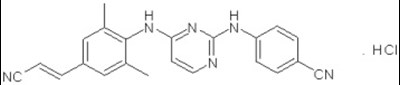 rilpivirine hydrochloride chemical structure - juluca spl graphic 02