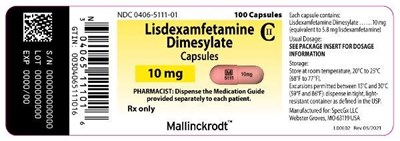 PRINCIPAL DISPLAY PANEL - 10 mg Capsules - lisdexamfetamine dimesylate 10