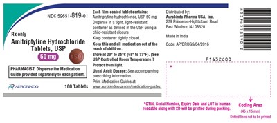 Package Label-principal Display Panel (50 mg Container Label (100 Tablets Bottle))