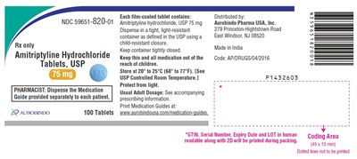 Package Label-principal Display Panel (75 mg Container Label (100 Tablets Bottle))