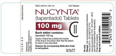 nucynta-06.jpg Principal Display Panel - 100 mg Tablet Bottle Label - nucynta 06