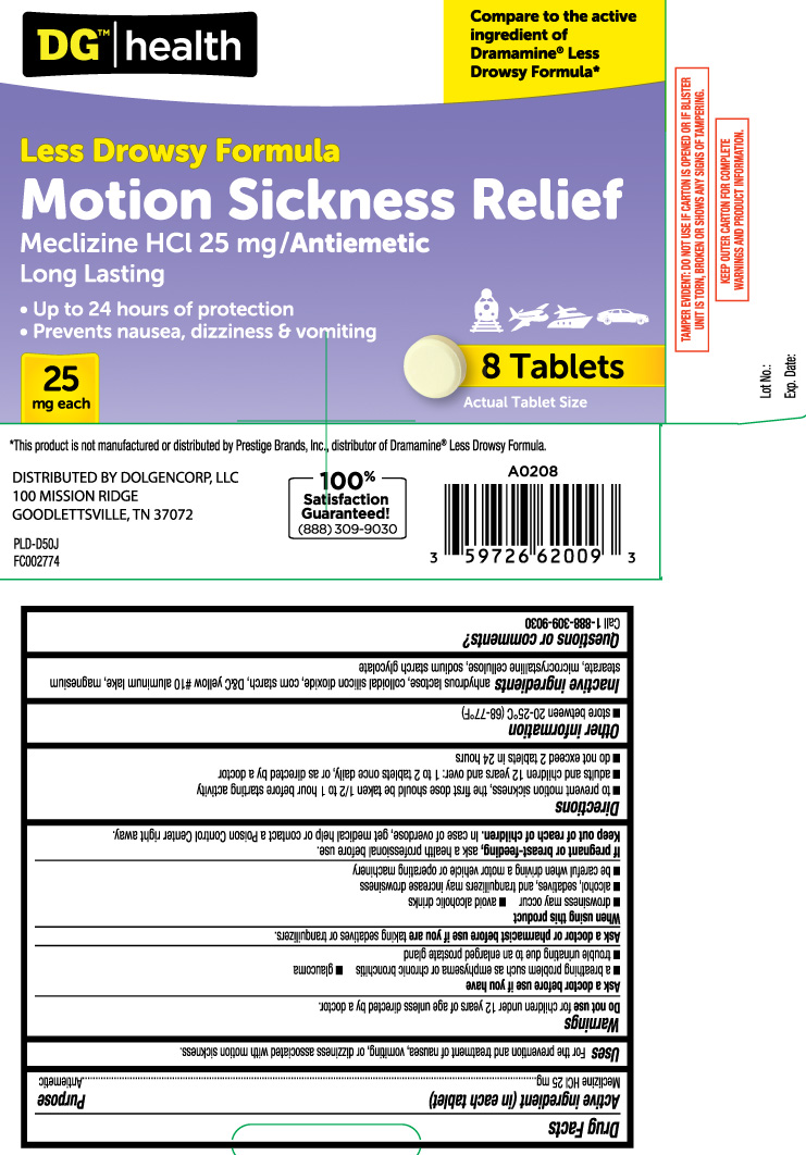 dollar general motion sickness pills