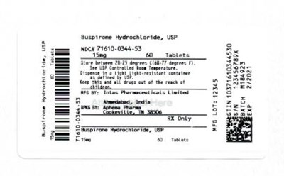 Bottle Label 15 mg (71610 0344 53)